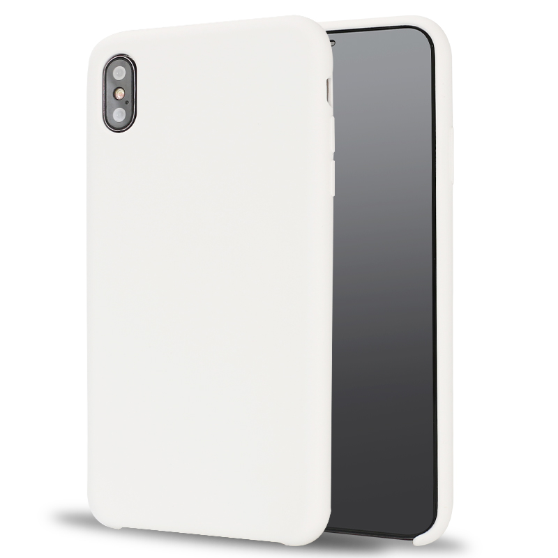 iPHONE Xs Max Pro Silicone Hard Case (White)